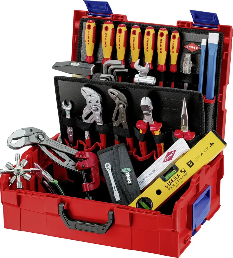 L-BOXX Gereedschapskoffer (gevuld) 52-delig Sanitair (l x b x h) 357 x 442 x 151 mm van Knipex – productafbeelding