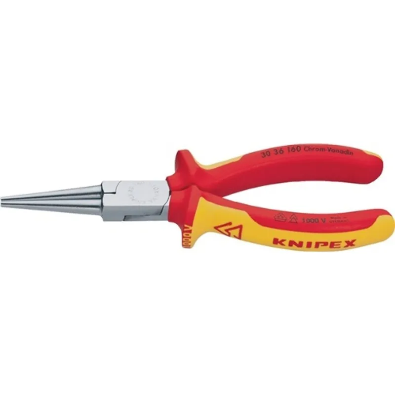 Langbeckzange Gesamt-L.160mm Form 3 Kopf verchr.lang, rd.VDE 2K-Hülle KNIPEX de Knipex – image du produit 1 sur 2