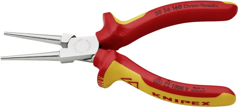 Langbeckzange Gesamt-L.160mm Form 3 Kopf verchr.lang, rd.VDE 2K-Hülle KNIPEX de Knipex – image du produit 2 sur 2