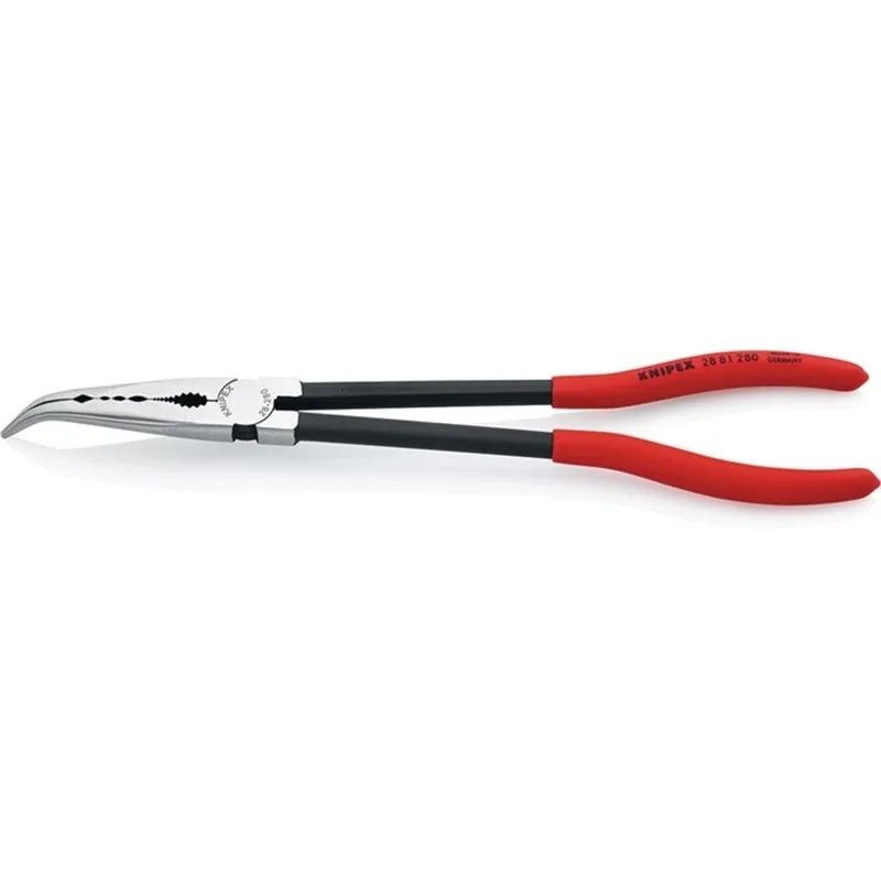 Montierzange L.280mm pol.Ku.-Überzug Spitze 45Grad geb by Knipex – product image 2 of 2