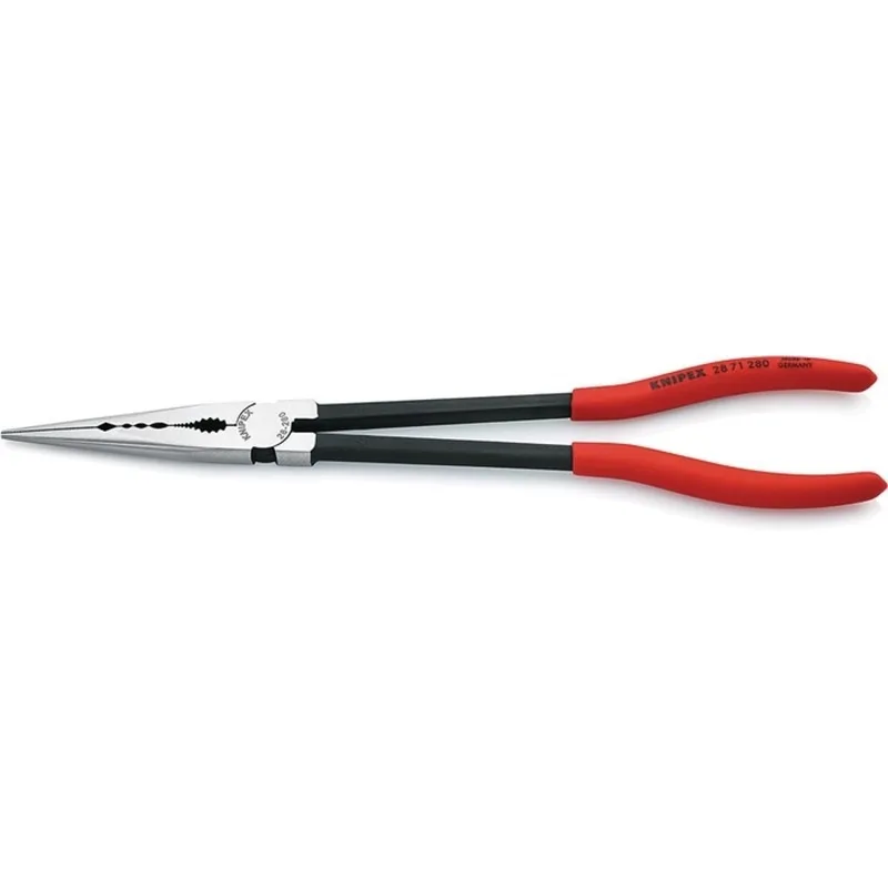 Montierzange L.280mm pol.Ku.-Überzug Spitze 45Grad geb by Knipex – product image 1 of 2