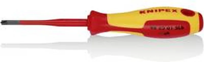 Plus/minus schroevendraaier VDE Grootte PZ 1 Koplengte: 80 mm by Knipex, Kleurloos – product image