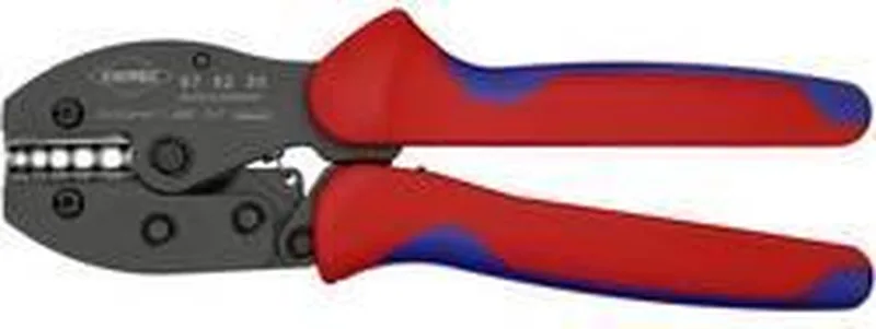 Crimpzange L.220mm 1,5-10mm2 f.Stoßverbinder KNIPEX m.Mehrkomp.-Hüllen von Knipex, Kleurloos – Produktbild 1 von 2