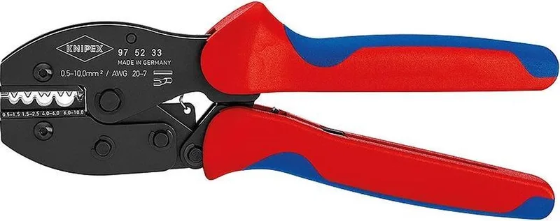 Pince à sertir Knipex PreciForce 97 52 33 1 à 10 mm² 1 pc(s) de Knipex, Kleurloos – image du produit 1 sur 2