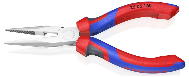 Radiozange DIN ISO 5745 L.160mm flach/rund ger.verchr.m.Mehrkomp.-Hüllen KNIPEX von Knipex – Produktbild 3 von 3