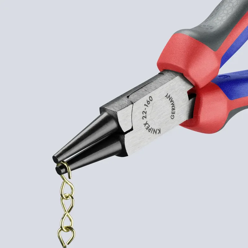 Rundzange DIN ISO 5745 L.160mm Kopf pol.2K-Hülle KNIPEX von Knipex – Produktbild 2 von 3
