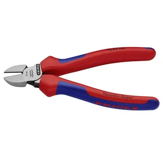 Knipex 160mm Zijsnijtang met comfortgrepen | geatramenteerd - 70 02 160 van Knipex – productafbeelding 2 van 4