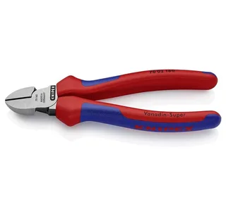 Knipex 160mm Zijsnijtang met comfortgrepen | geatramenteerd - 70 02 160 van Knipex – productafbeelding 3 van 4