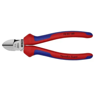 Knipex 160mm Zijsnijtang met comfortgrepen | geatramenteerd - 70 02 160 van Knipex – productafbeelding 1 van 4