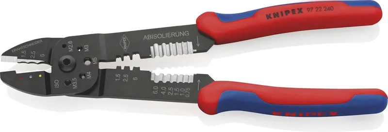Serie 97 - Krimptang - Ergonomische Handgrepen - Gelakt de Knipex, Noir – image du produit 1 sur 2