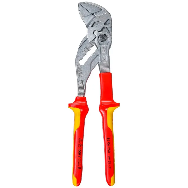 Zangenschlssel Zange und Schraubenschlssel in einem Werkzeug von Knipex, Silber, Rot – Produktbild 2 von 2