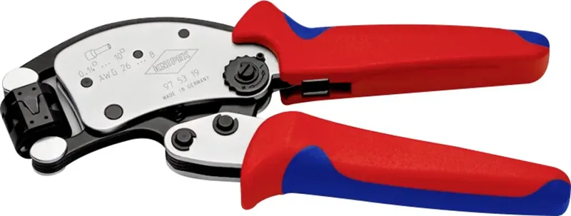 Twistor® T Crimpzange mit Trapezcrimp 97 53 19 Crimpzange de Knipex – image du produit