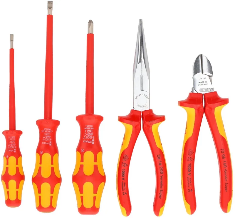 Knipex 00 20 13 Jeu doutils VDE 5 pièces de Knipex, Blanc – image du produit