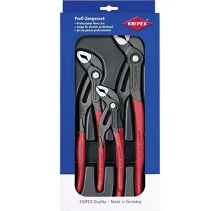 Zangenset ®-Paket 00 20 09 V02, Einstellung per Knopfdruck, Selbstklemmeffekt, Feinverstellung von Knipex – Produktbild 1 von 2