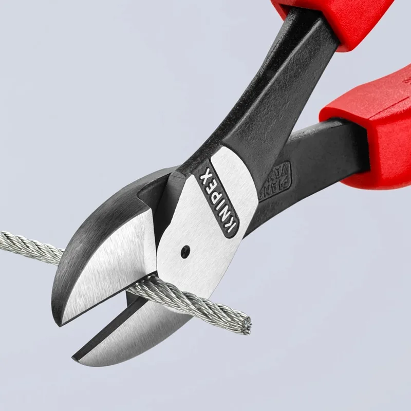 Zijsnijtang 74 02 250 T - Krachtige snede, minder kracht de Knipex, Rouge – image du produit