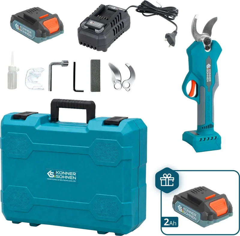 Snoerloze Elektrische Snoeischaar KS CPS20V-32 CASE PLUS by Könner & Söhnen – product image