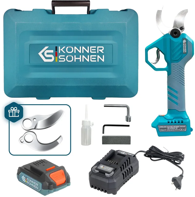 Snoerloze Elektrische Snoeischaar KS CPS20V-40 Case von Könner & Söhnen – Produktbild
