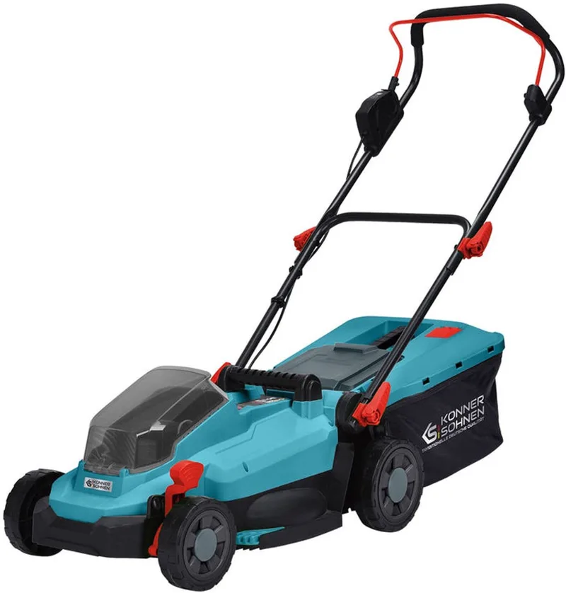Snoerloze grasmaaier KS 33LM-20V — 33 cm — zonder accu en lader van Könner & Söhnen – productafbeelding