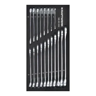 Ringmaulschlüssel 19-tlg. 20x40 Einlage von KRAFTWERK – Produktbild