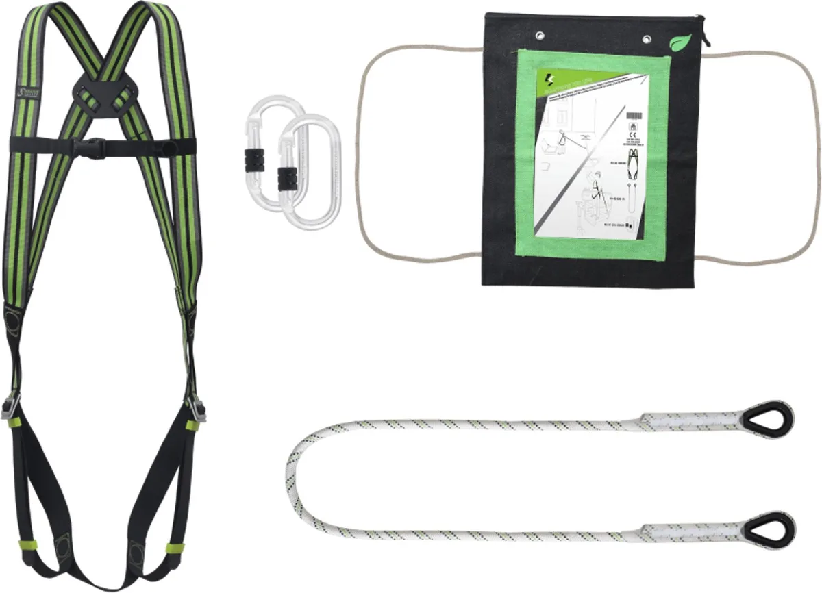 Basic valbeveiliging set FA8000100 - 2x Veiligheidshaken - Vanglijn fra Kratos Safety – produktbillede