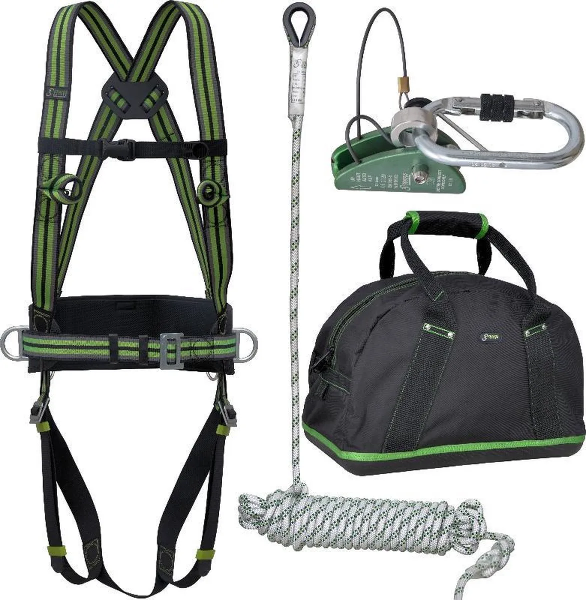 Complete set valbeveiliging Basic - Daken / Afdalen 20mtr by Kratos Safety – product image