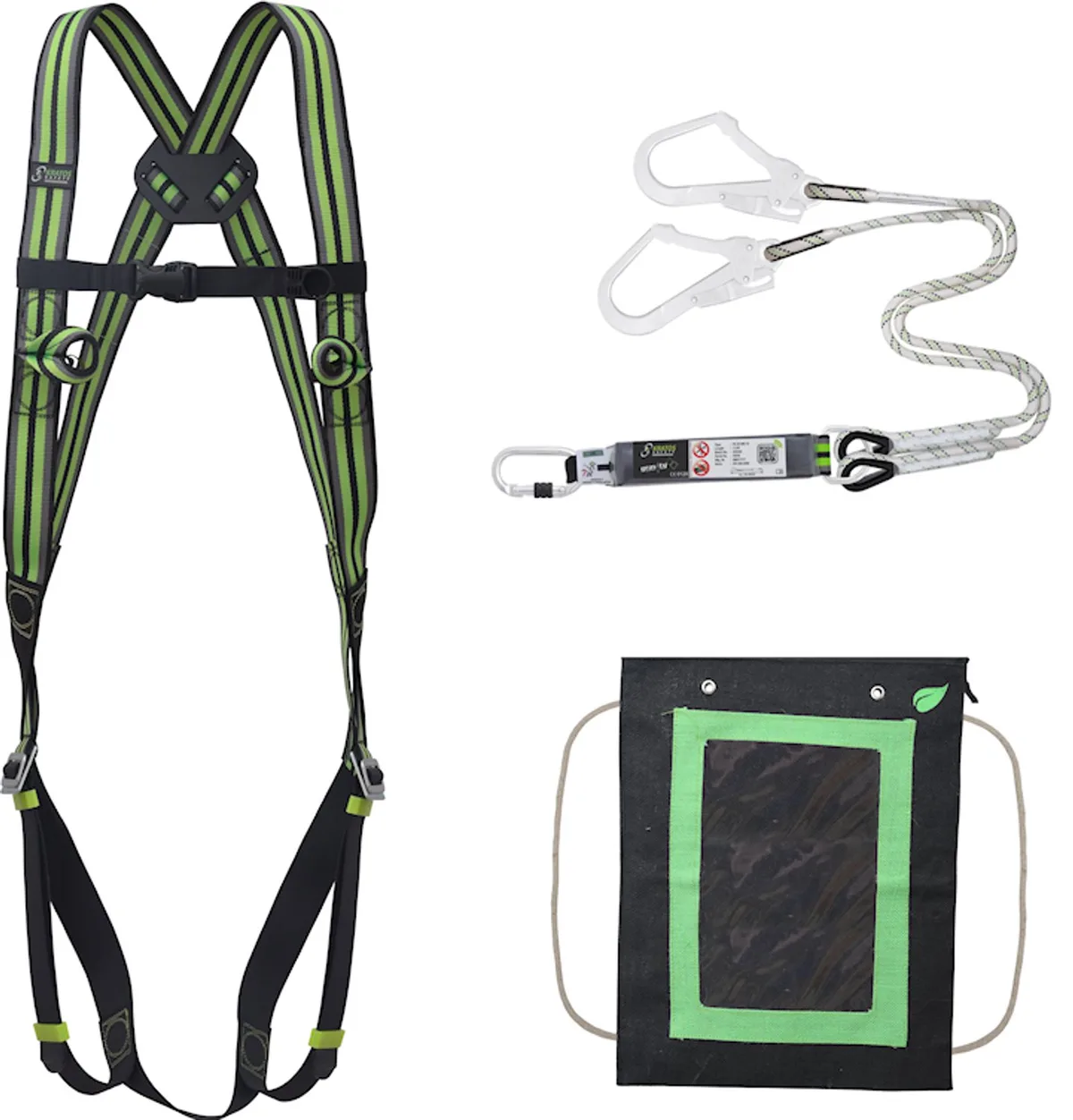 Complete set valbeveiliging Basic - Dubbele leeflijn 1,5m by Kratos Safety – product image
