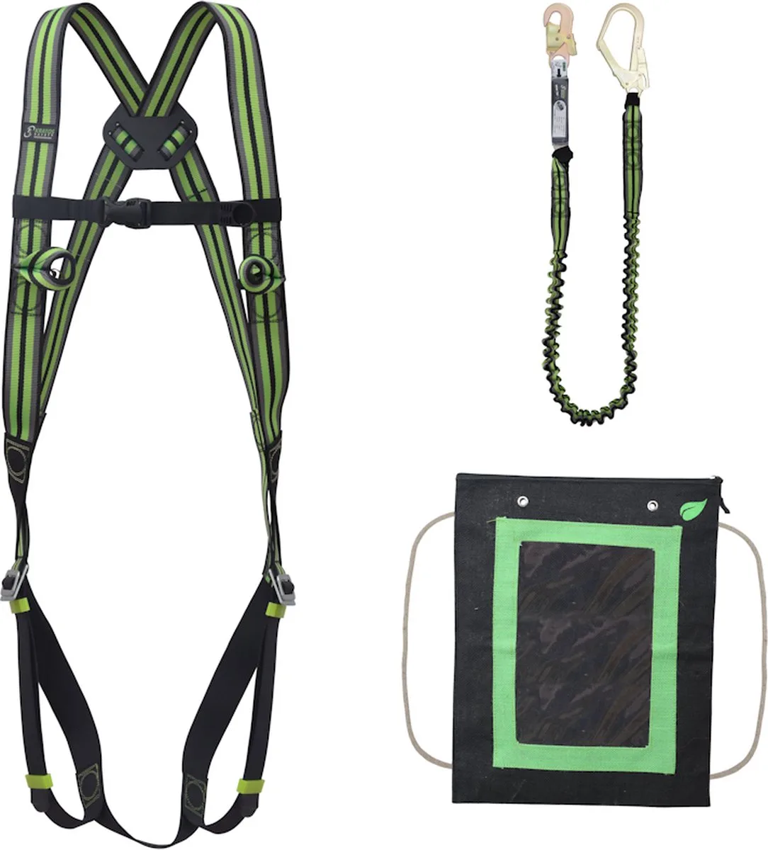 Complete set valbeveiliging Basic - Elastische weerhoudingslijn 2m by Kratos Safety – product image