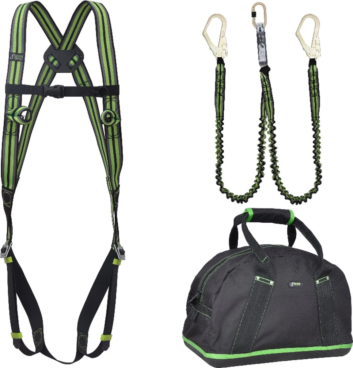 complete set valbeveiliging basic - Elastische Y-lijn 1,5m by Kratos Safety – product image