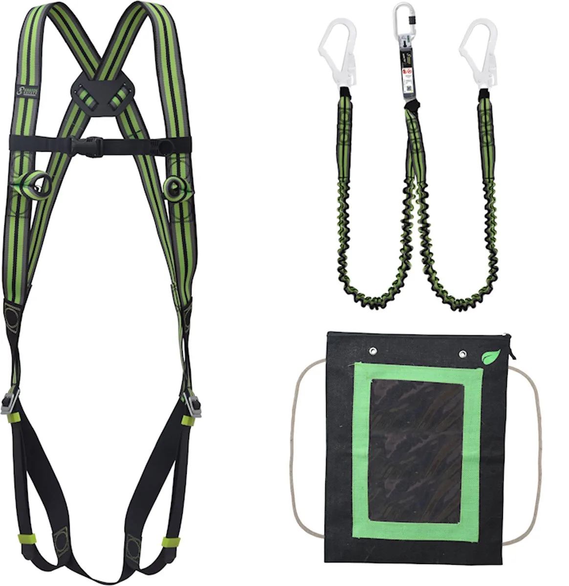 complete set valbeveiliging basic - Elastische Y-lijn 1,5m by Kratos Safety – product image
