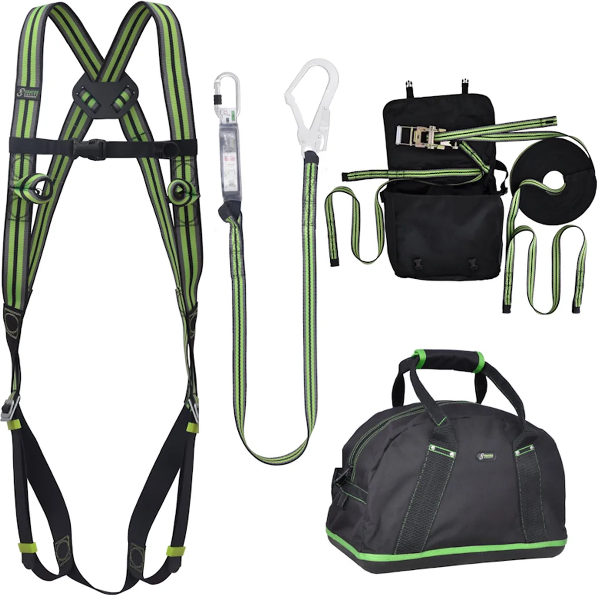Complete set valbeveiliging Basic - Horizontale leeflijn - Leeflijn band 1,8m by Kratos Safety – product image