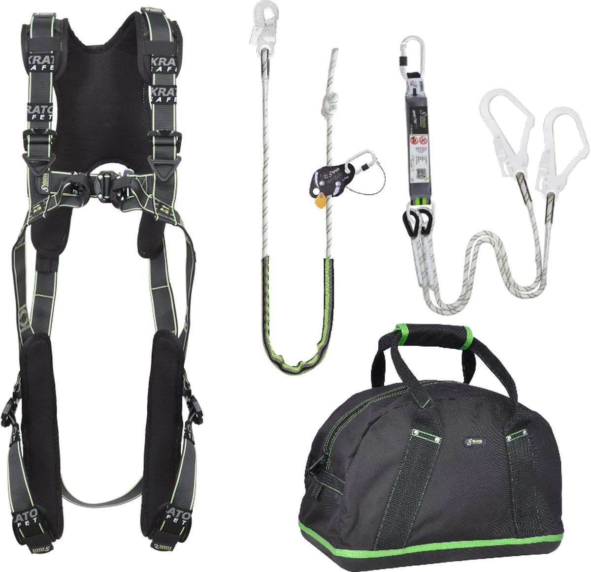 complete set valbeveiliging comfort - Elastische Y-lijn - Maat L-XXL by Kratos Safety – product image