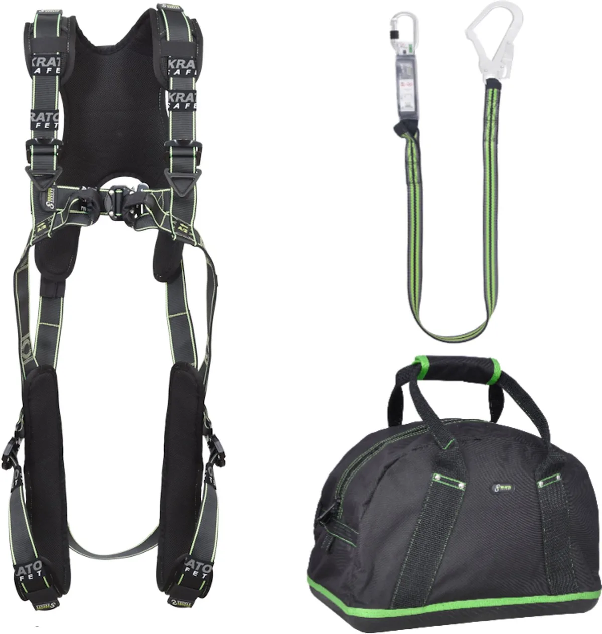 complete set valbeveiliging comfort - Leeflijn band 1,8m - Maat L-XXL by Kratos Safety – product image