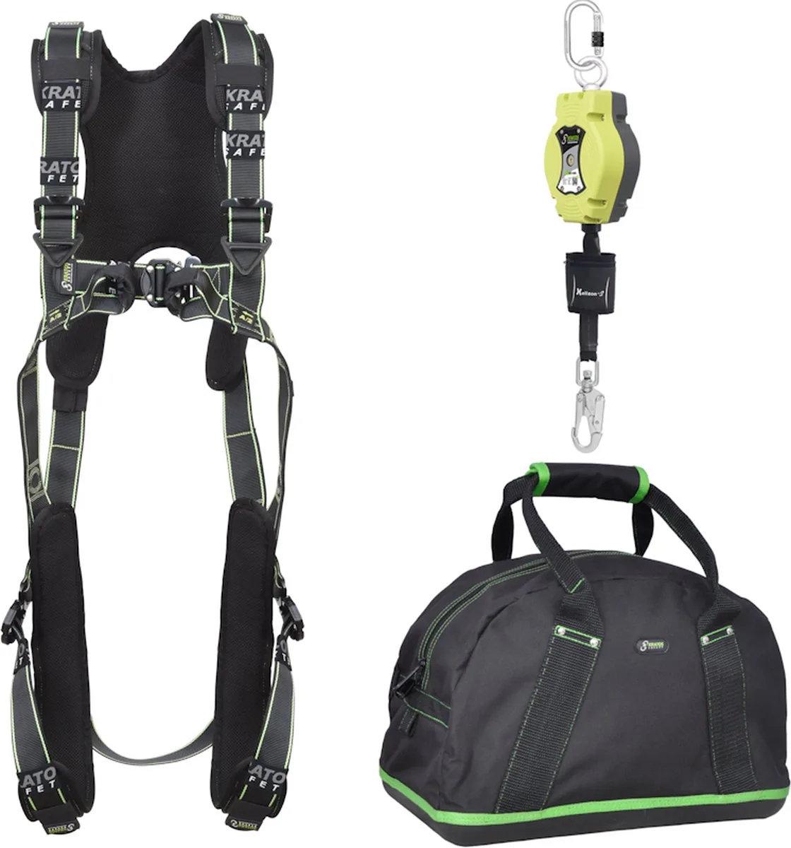 Complete set valbeveiliging Comfort - Valstopblok 6m - Zonnepanelen - Maat S-L von Kratos Safety – Produktbild