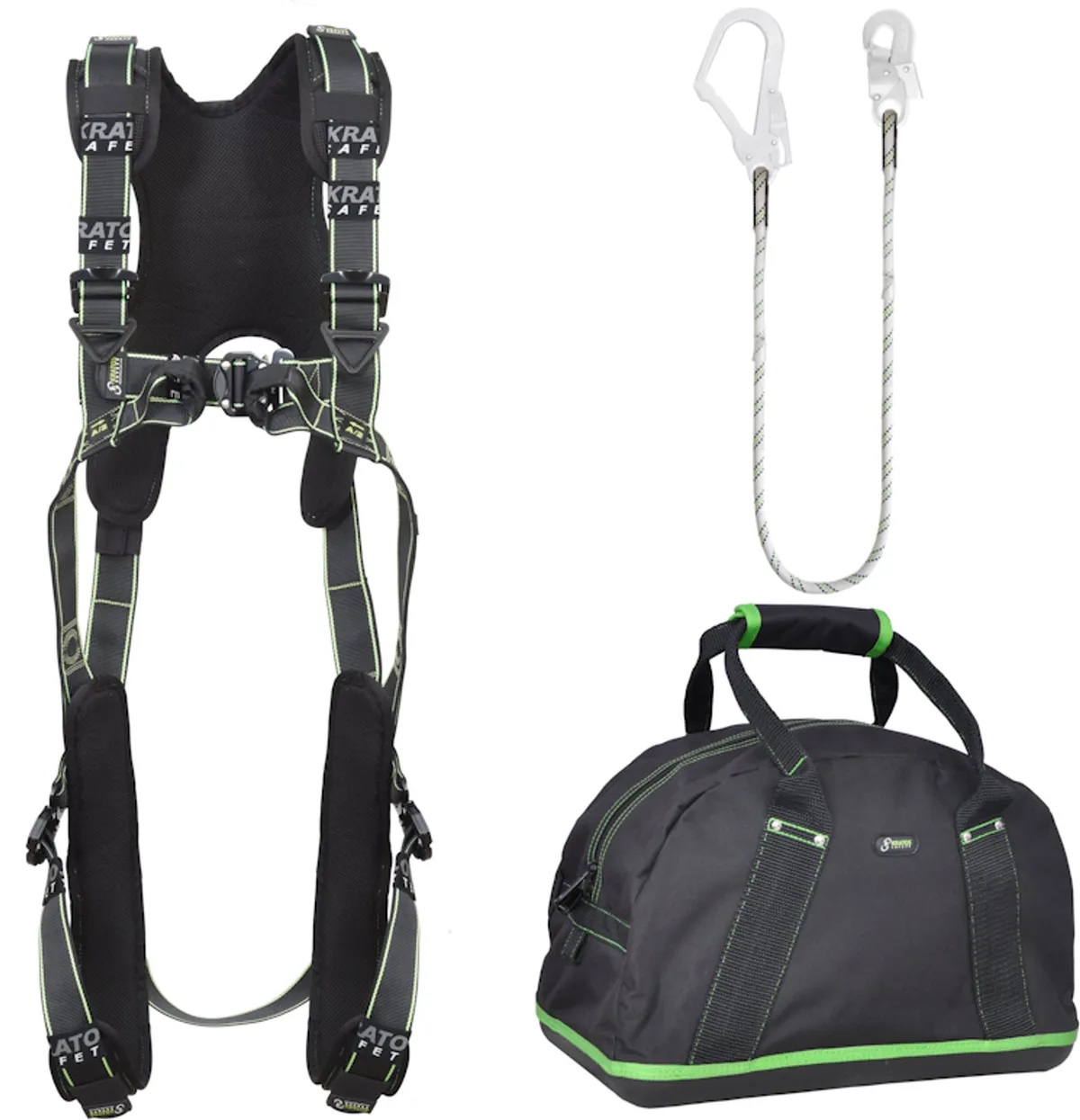 complete set valbeveiliging luxe S-L met weerhoudingslijn by Kratos Safety – product image