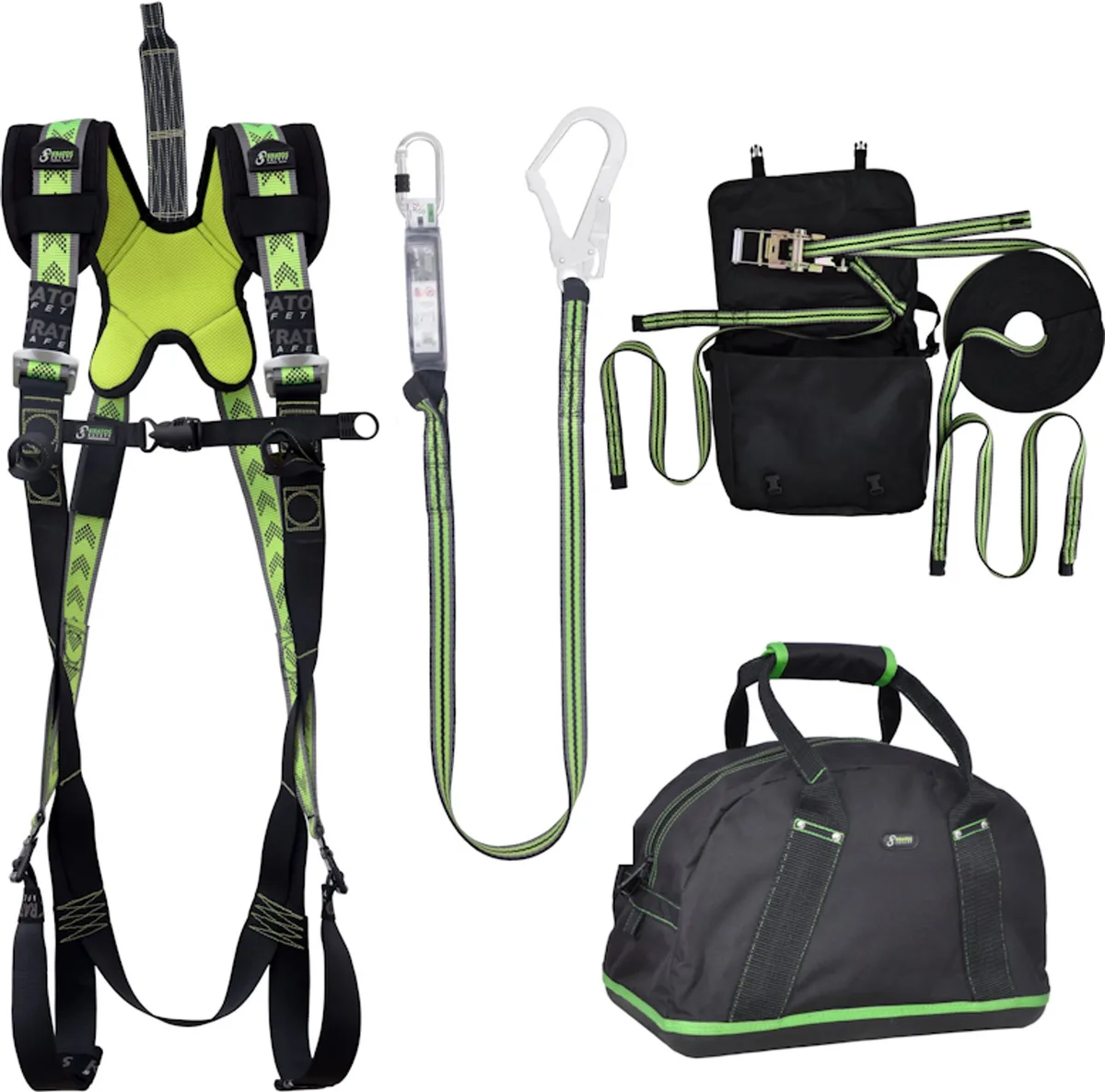 complete set valbeveiliging standaard - Horizontale leeflijn - Leeflijnband - Maat L-XXL från Kratos Safety – produktbild