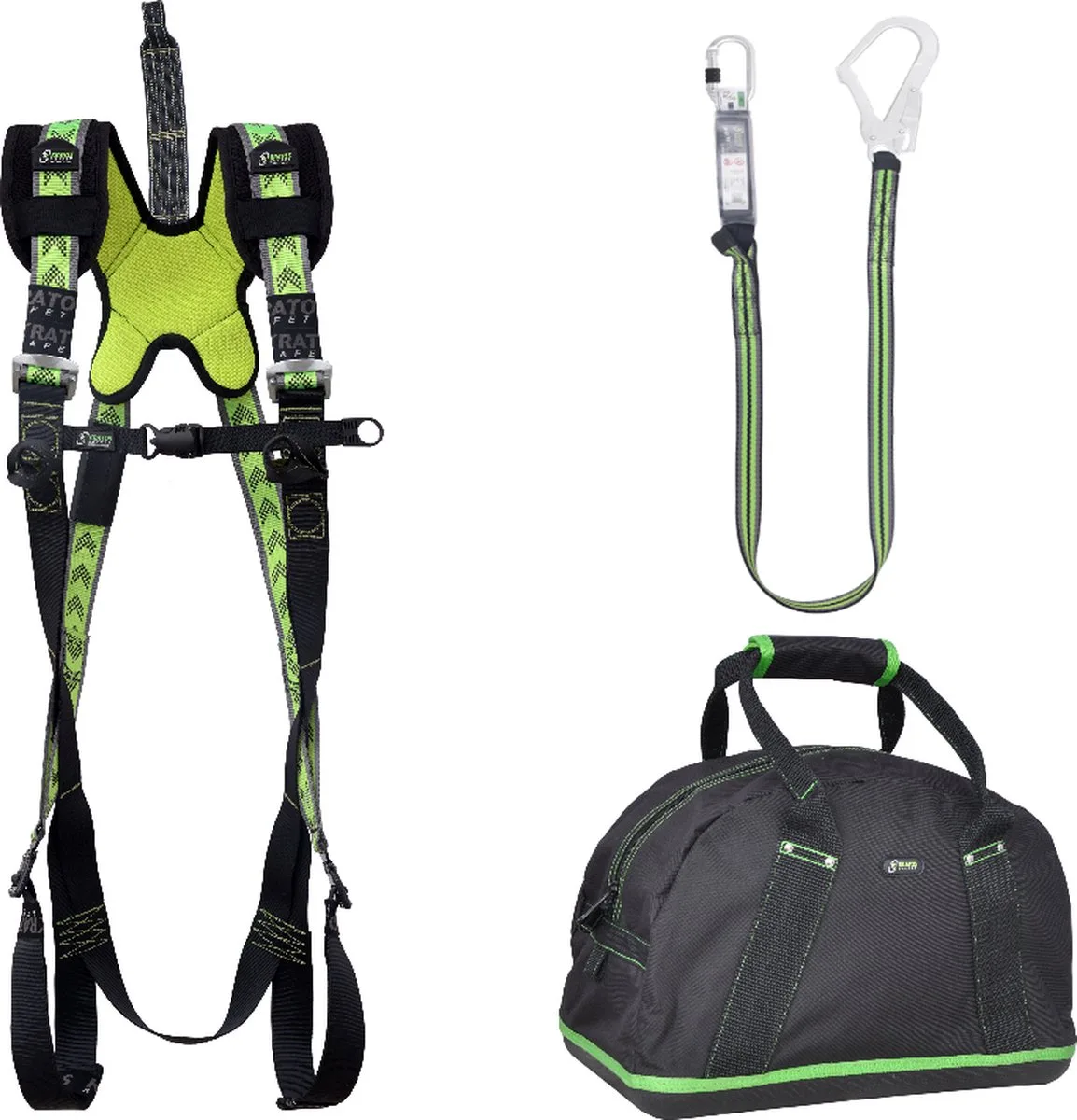complete set valbeveiliging standaard - Leeflijn band 1,8m - Maat L-XXL von Kratos Safety – Produktbild
