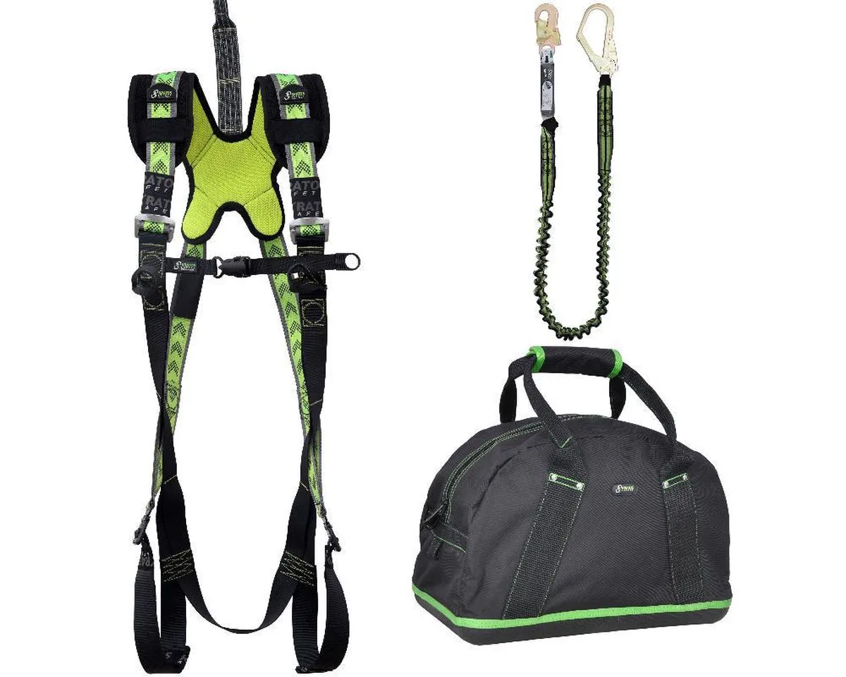 Complete set valbeveiliging Standaard met elastische weerhoudingslijn van Kratos Safety – productafbeelding