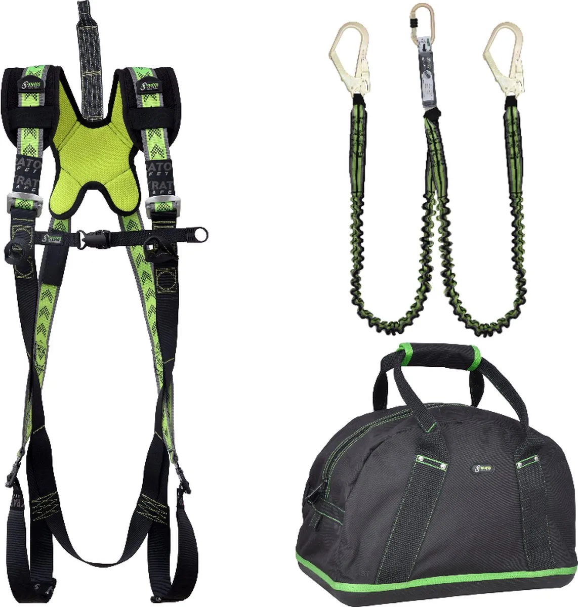 complete set valbeveiliging standaard - Met elastische Y-lijn - Maat L-XXL by Kratos Safety – product image