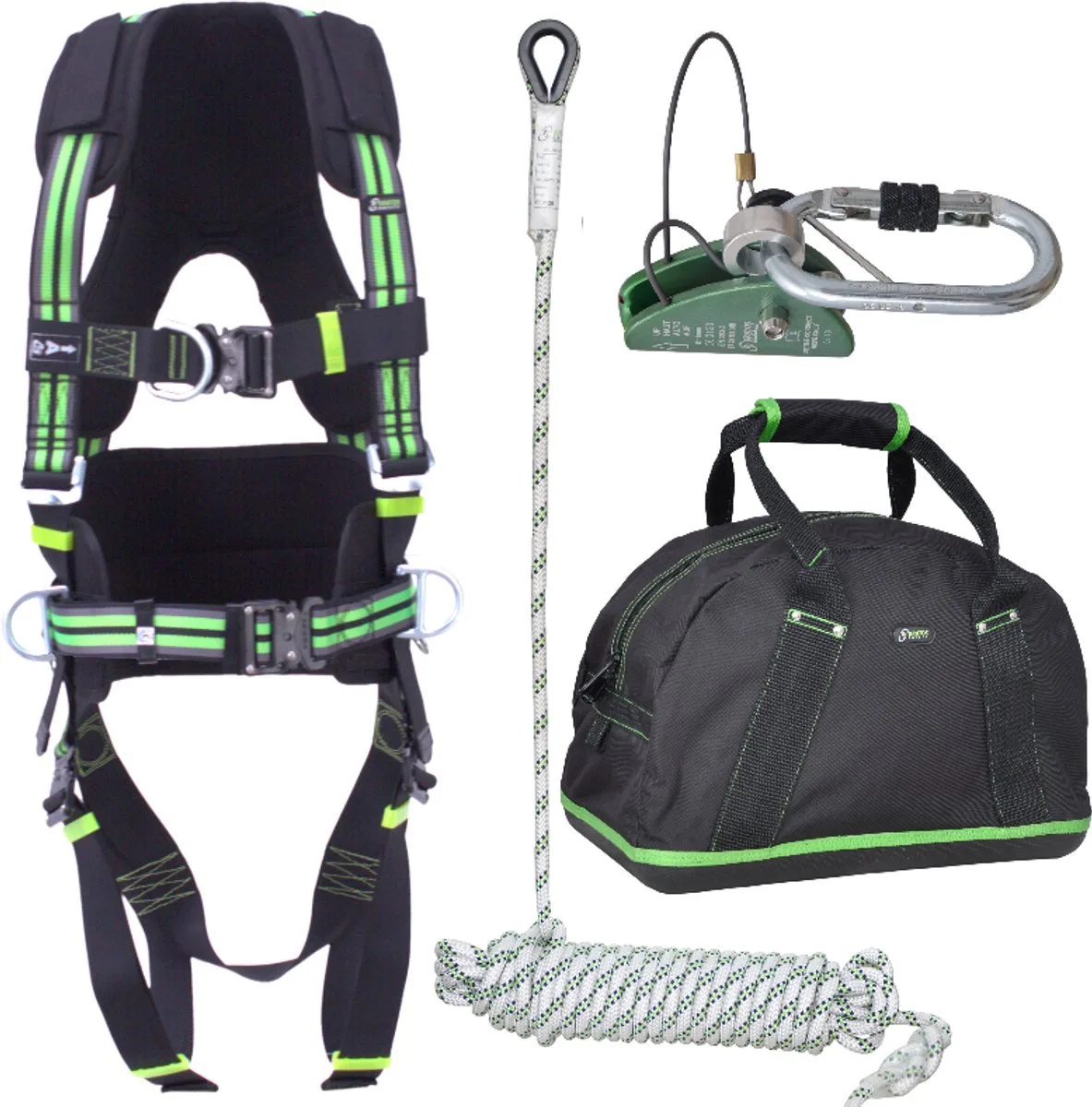 Complete set valbeveiliging Standaard-Plus - Daken / Afdalen 20mtr - Maat L-XXL by Kratos Safety – product image