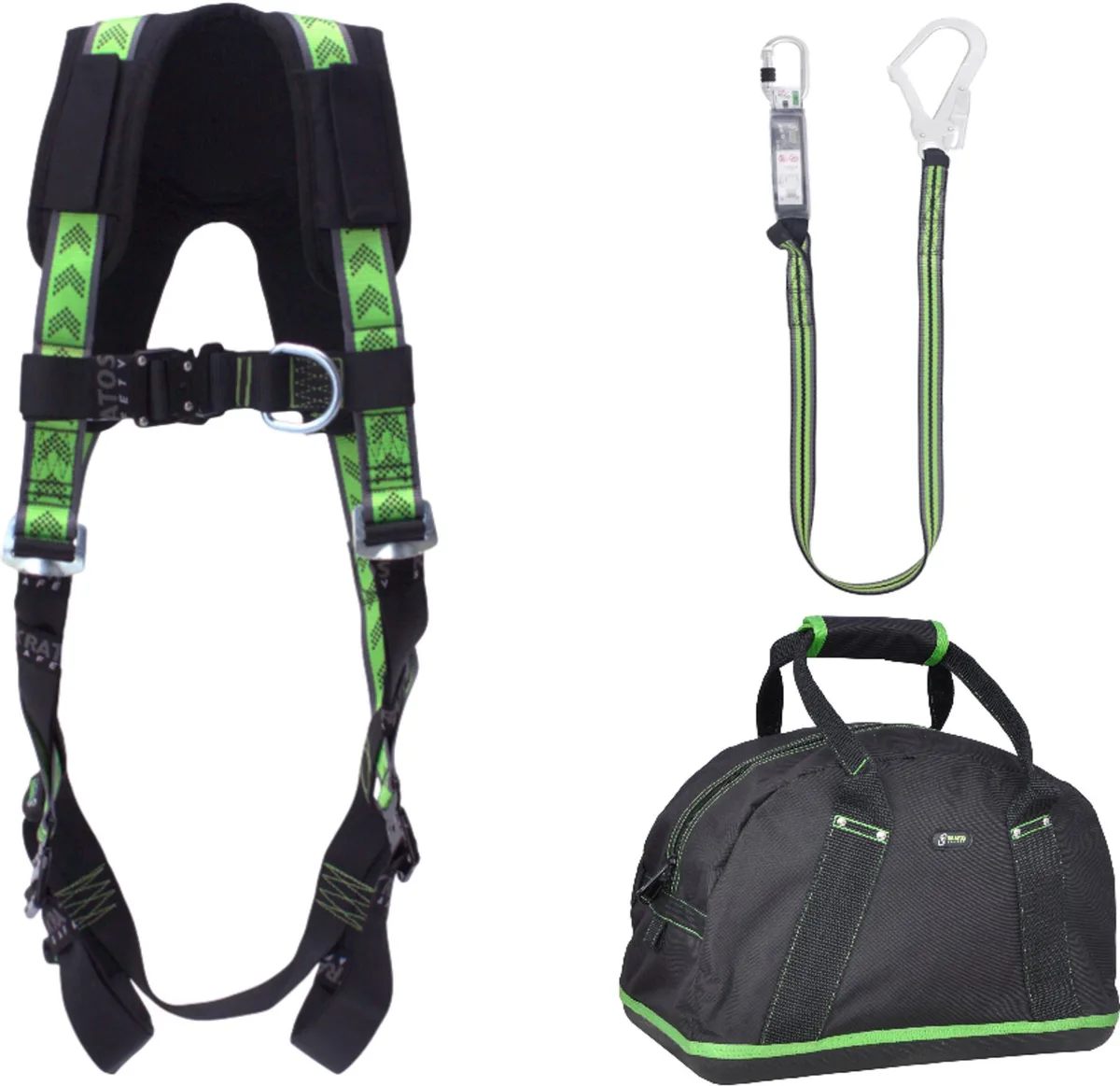 complete set valbeveiliging standaard-plus - Leeflijn band 1,8m - Maat S-L by Kratos Safety – product image