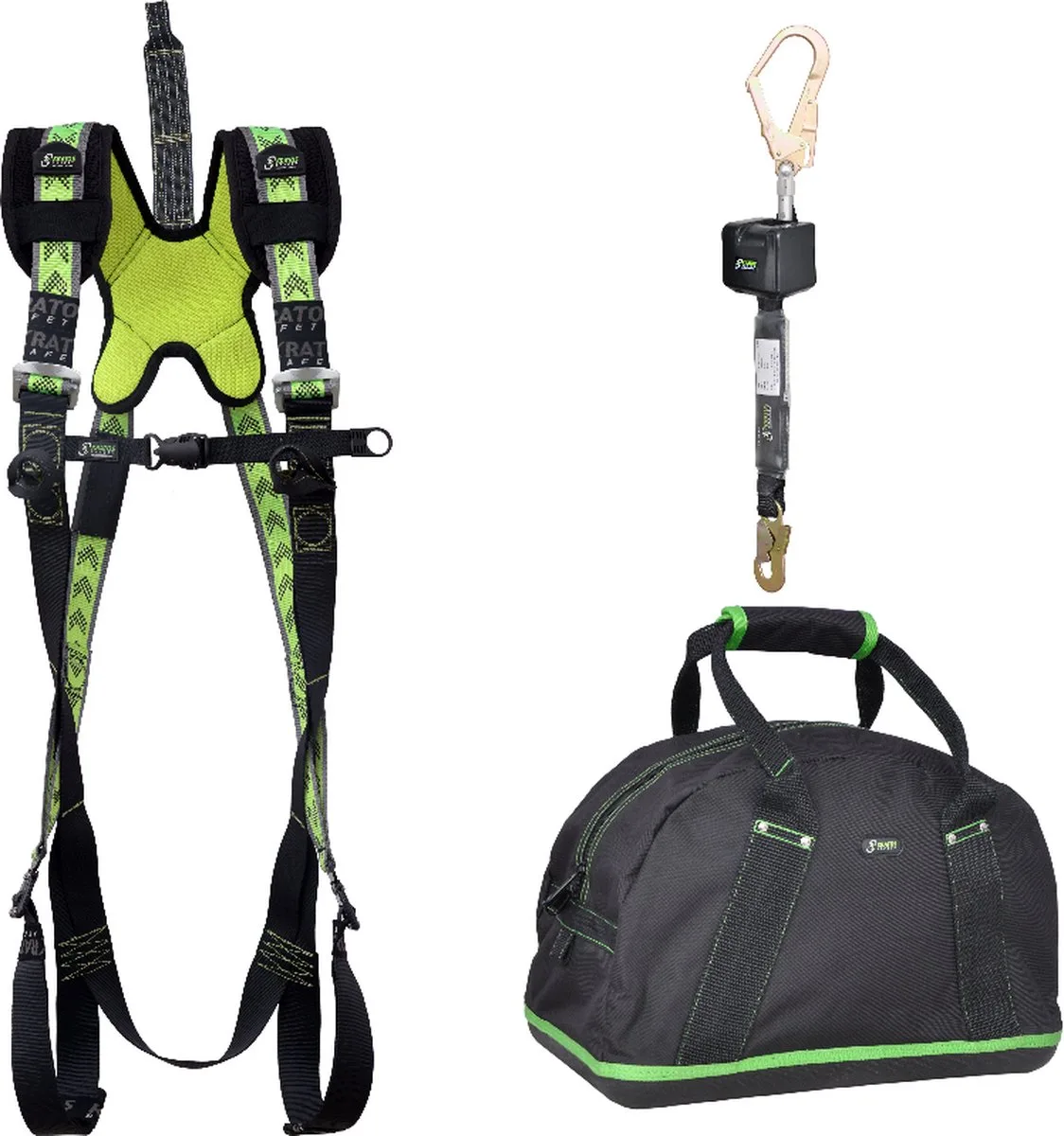 Complete set valbeveiliging Standaard - Valstopblok 2,5m - Maat L-XXL de Kratos Safety – image du produit