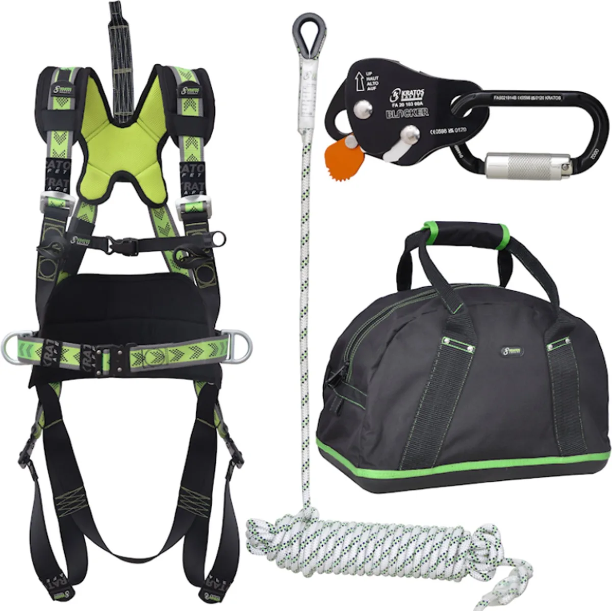 set valbeveiliging Pro - Voor daken & afdalen - Maat L-XXL de Kratos Safety – image du produit