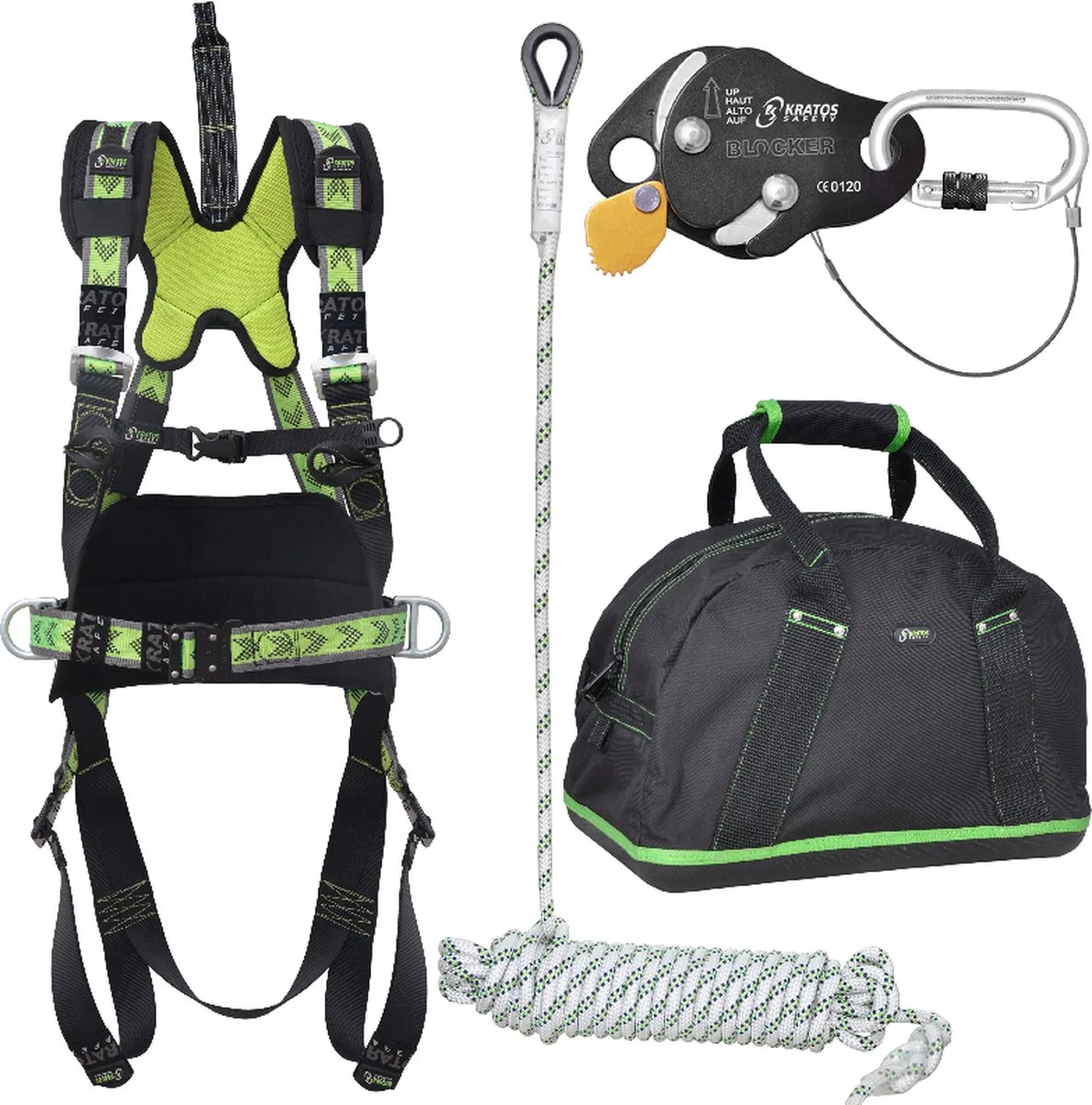 set valbeveiliging Pro - Voor daken & afdalen - Maat L-XXL von Kratos Safety – Produktbild