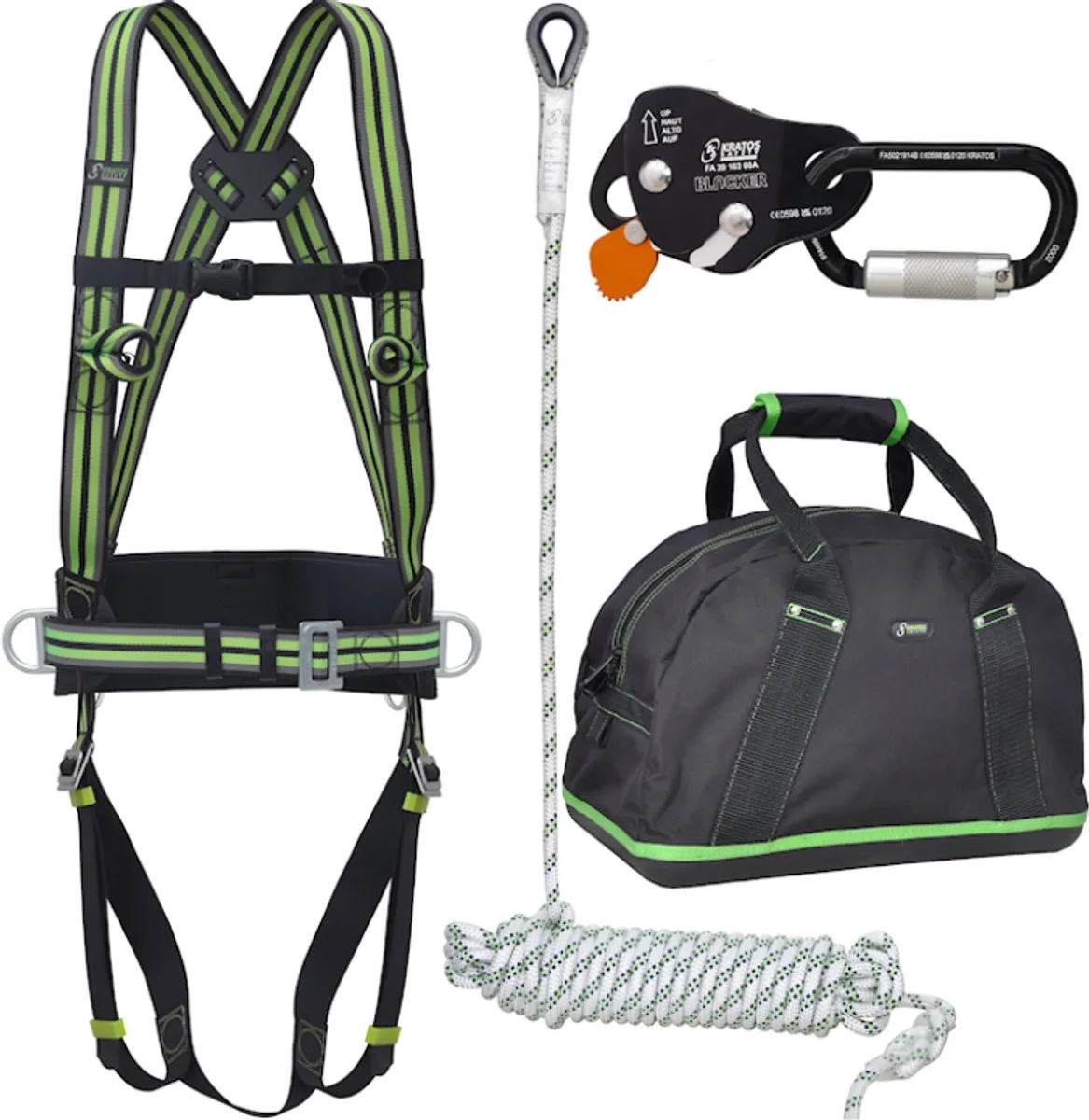 valbeveiliging-set Basic voor Daken / Afdalen 20mtr by Kratos Safety – product image