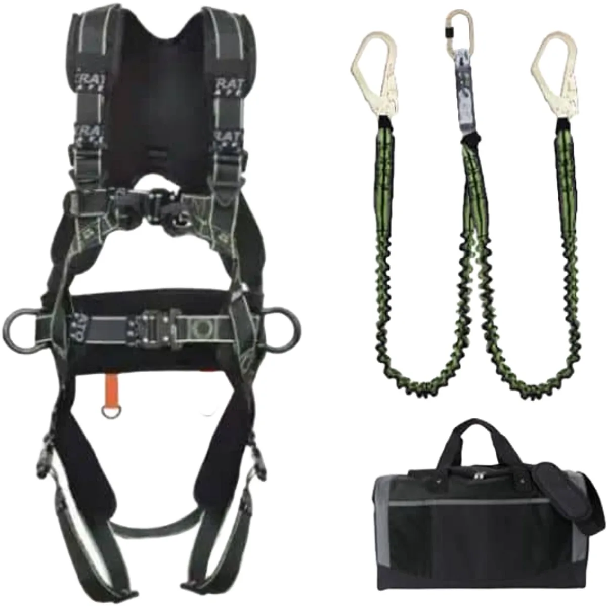 valbeveiliging set Steigerbouwer Dubbele Elastische Veiligheidslijn FLY’IN 2 Maat M-L - Maat: L/XXLM/LS/M van Kratos Safety – productafbeelding
