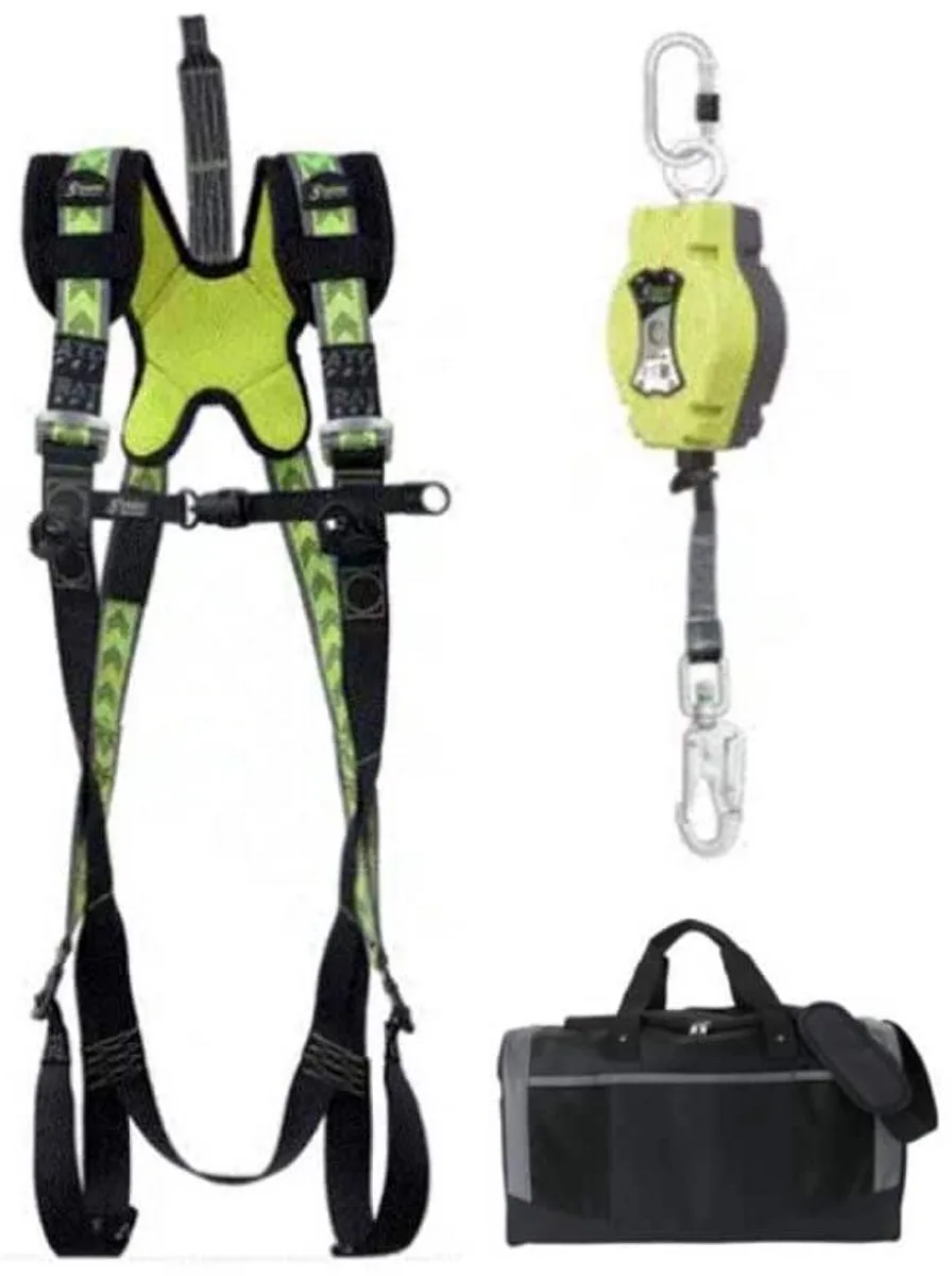 valbeveiliging set Zonnepanelen Ximo 1- Helixon 6 meter voor hellend dak werkzaamheden Maat S-L - Maat: L/XXLS/L van Kratos Safety – productafbeelding