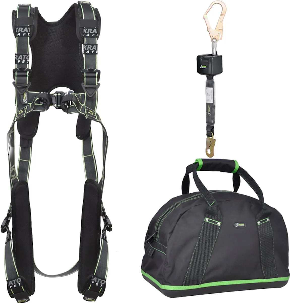 valbeveiligingset Luxe met valstopblok van Kratos Safety – productafbeelding