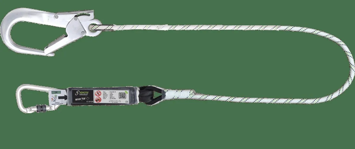 veiligheidslijn Aluminium steigerhaak en karabijnhaak - 2m - FA3052220 de Kratos Safety – image du produit