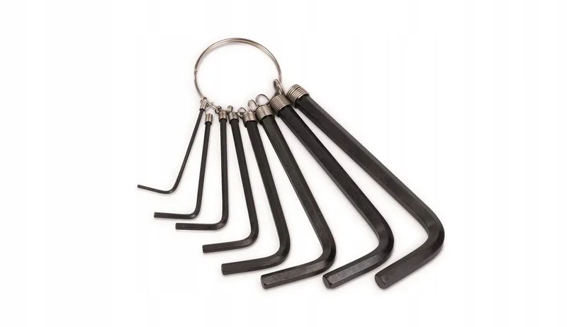 8 Delige Inbussleutelset CRV 1,5-6mm op Ring - Professioneel de Kreator – image du produit