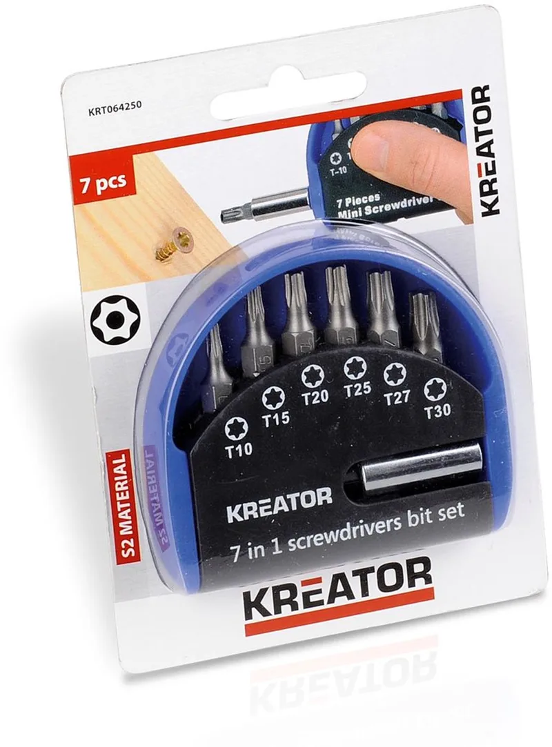 Accessories - KRT064250 - S2 bit set - TX - 7 st. de Kreator – image du produit